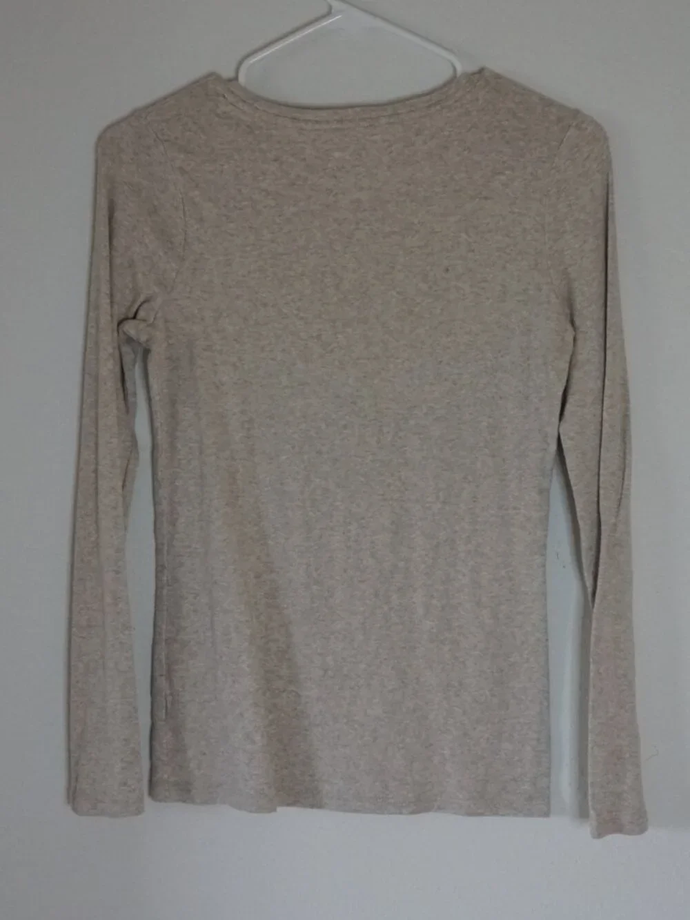 A New Day Cream Marl Long Sleeve Tee